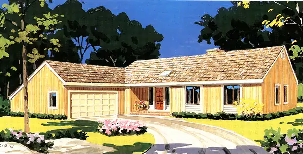 image of modern house plan 3691